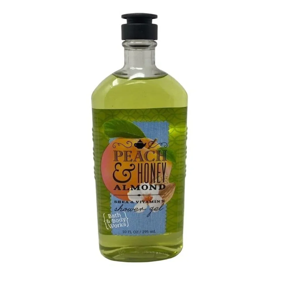 Bath & Body Works Peach & Honey Almond Shea Vitamin E Shower Gel 10 oz